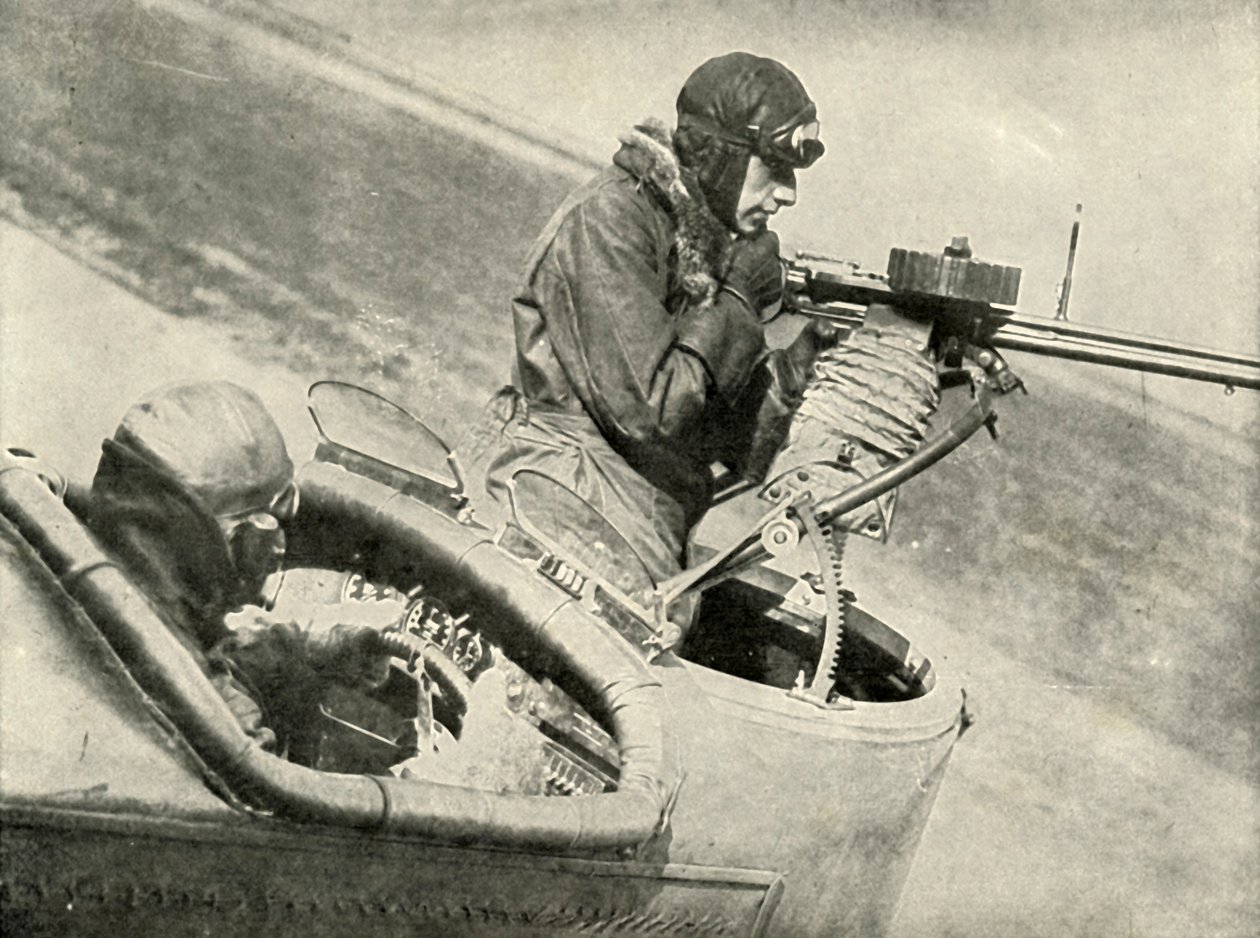 Piloten och instrumenten som används av piloten, 1919. av Unbekannt