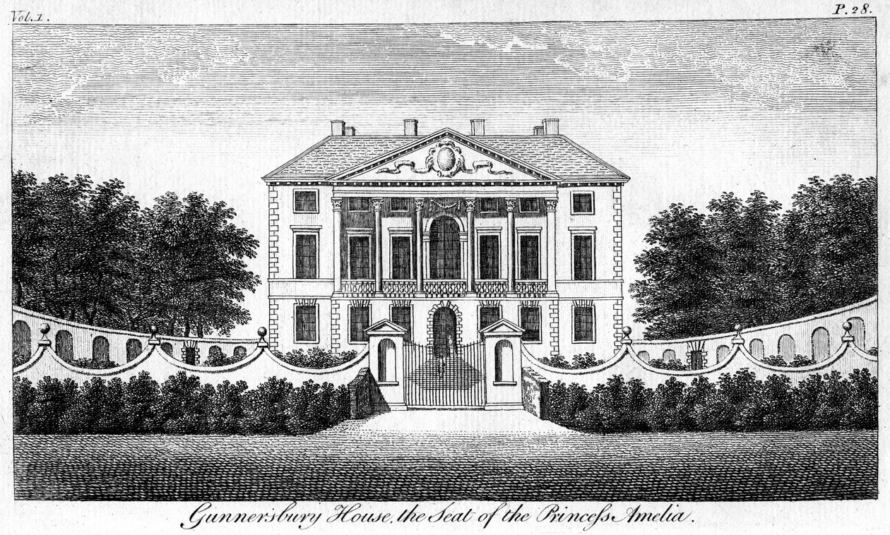 Gunnersbury House, säte för prinsessan Amelia av Unbekannt