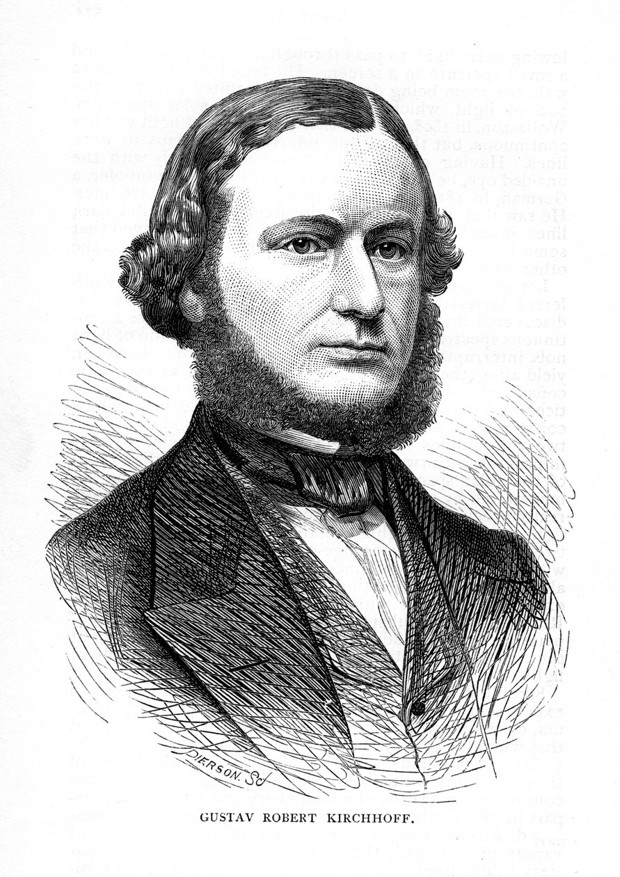 Gustav Robert Kirchhoff, tysk fysiker, 1873 av Unbekannt