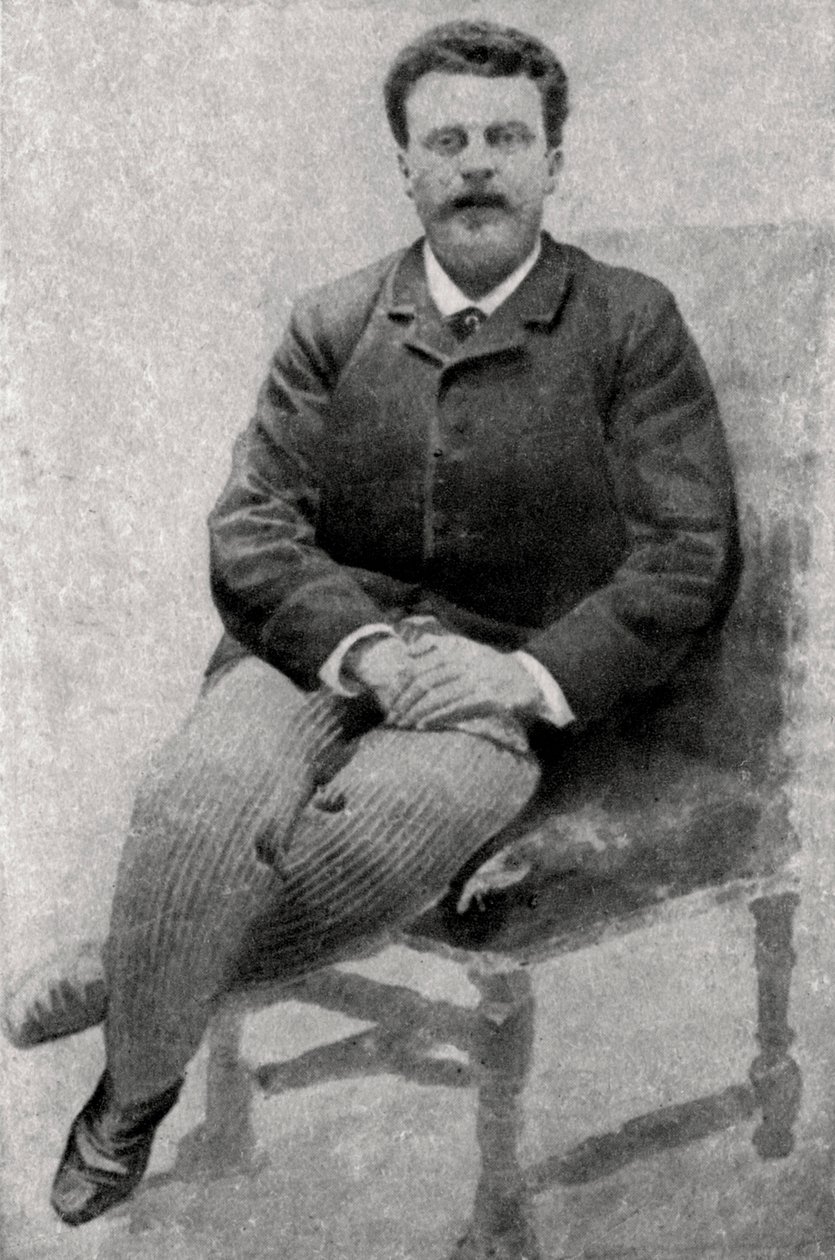Guy de Maupassant, fransk författare, 1890 av Unbekannt