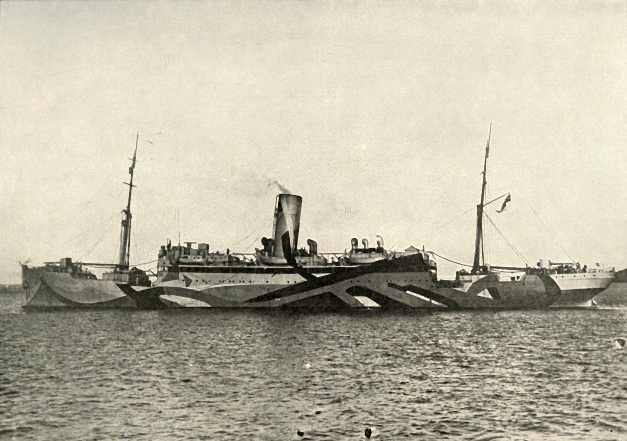 H.M. Auxiliary Cruiser Coronado Camouflaged, 1919. av Unbekannt