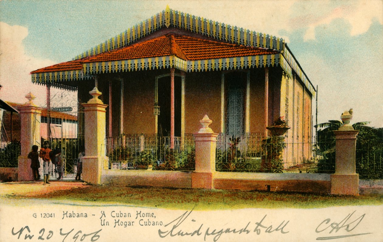 Havanna - A Cuban Home, A Cuban Home, 1900-tal. av Unbekannt