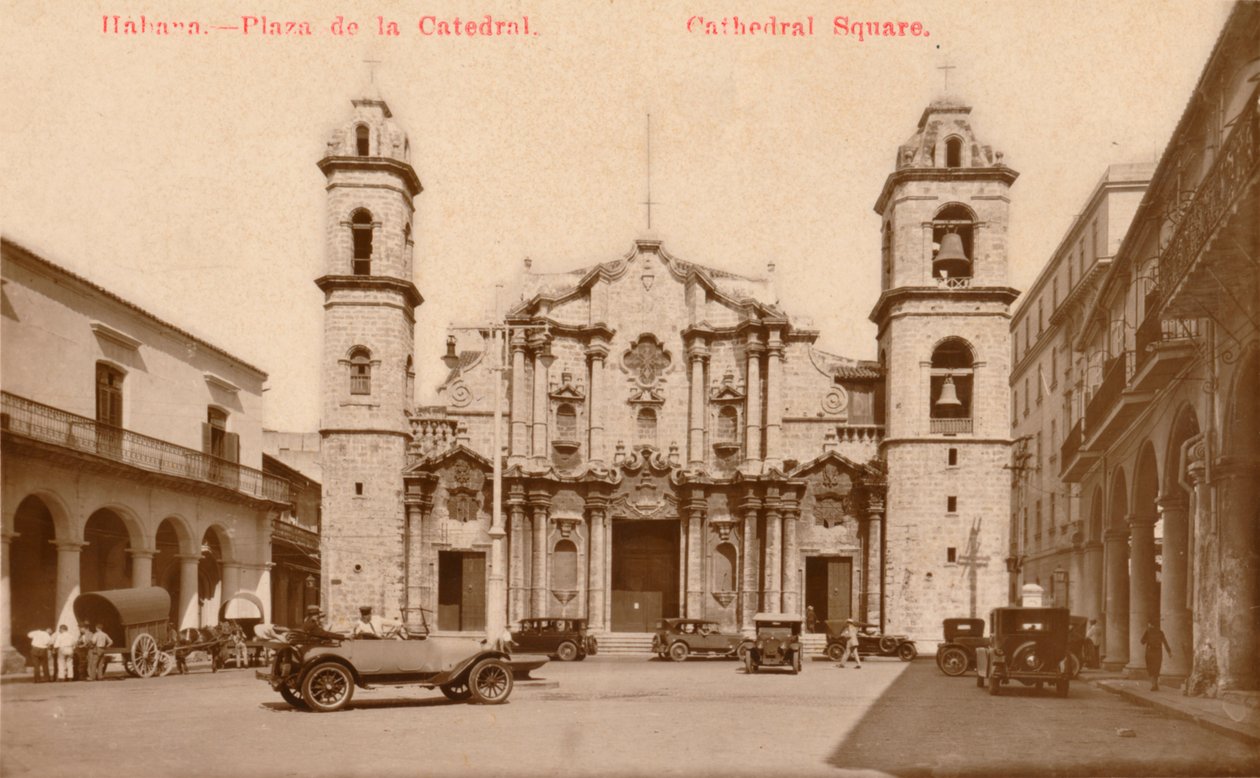 Havanna. - Katedraltorget. Cathedral Square, Kuba, c1900 av Unbekannt