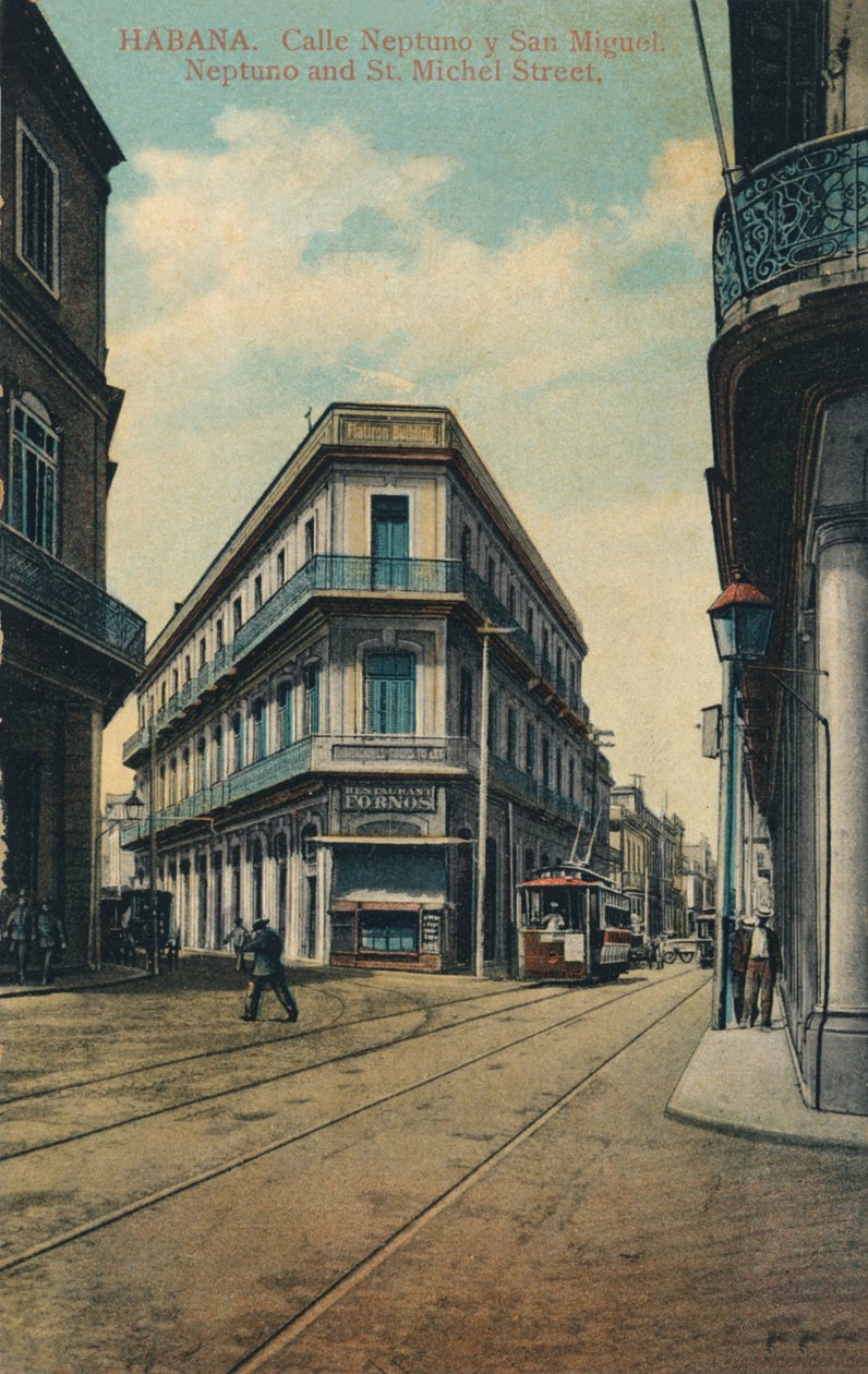 Havanna. Neptune Street och San Miguel. Neptunus och St. Michel Street, 1916 av Unbekannt