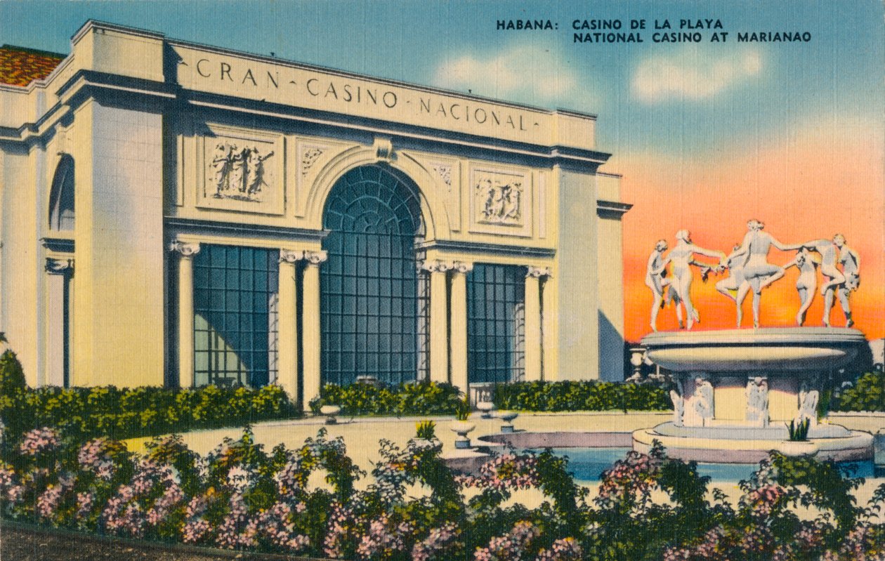 Havanna: Beach Casino. Nationellt kasino i Marianao, c1910 av Unbekannt