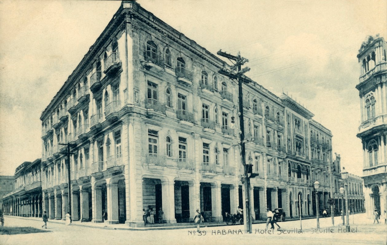 Habana. Hotell Sevilla. Sevilla Hotel, c1910-talet. av Unbekannt