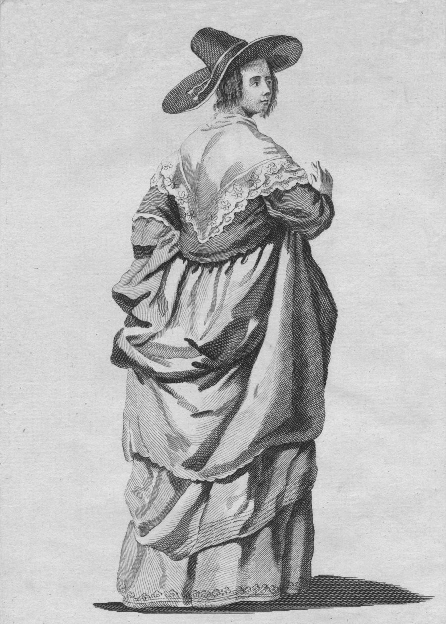 Habit of a Merchants Wife of London 1640, 1776 av Unbekannt