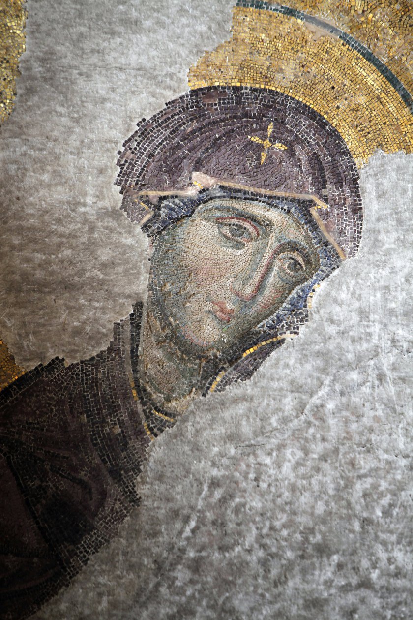 Hagia Sophia Deesis mosaik - Jungfru Maria Istanbul Turkiet av Unbekannt