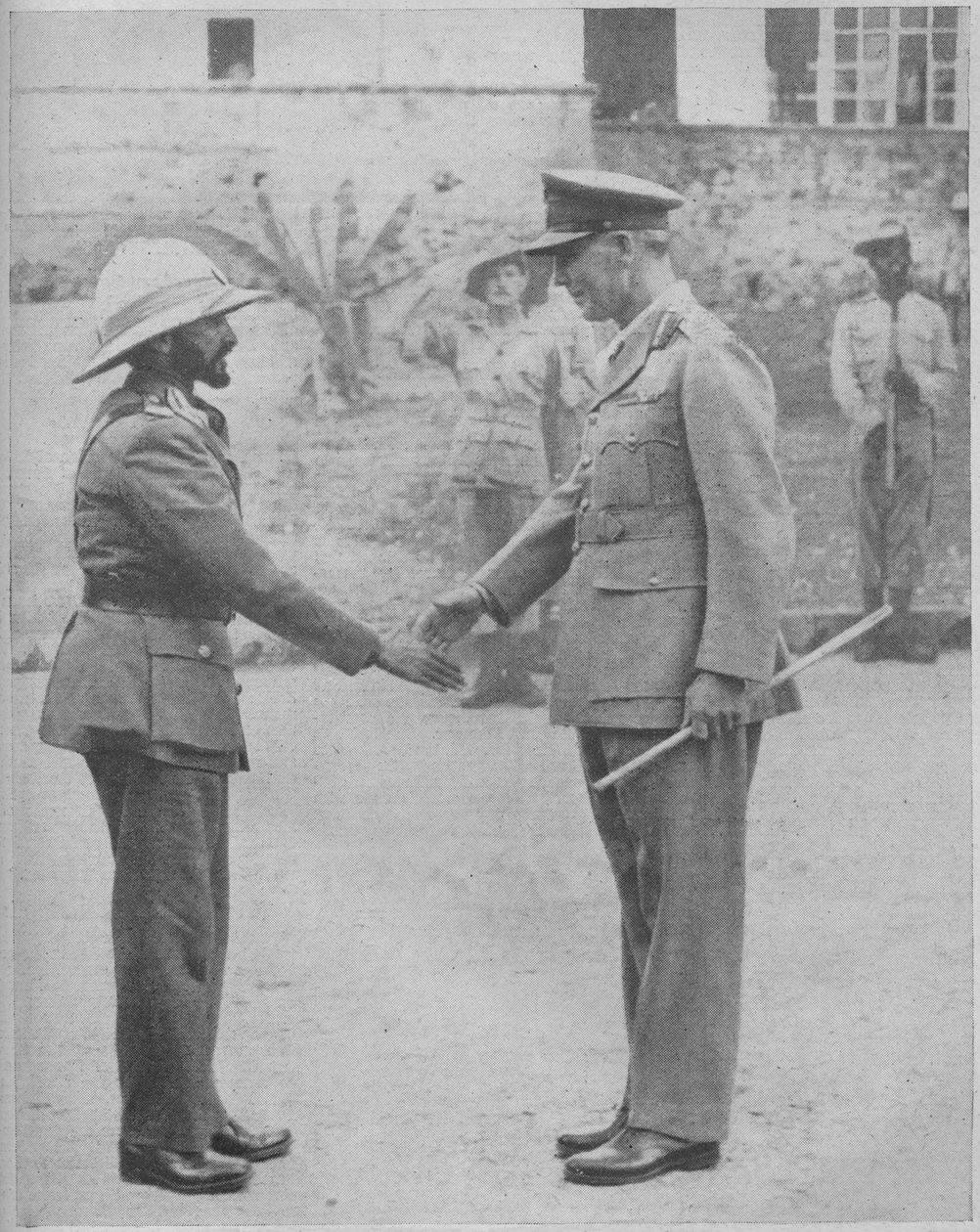 Haile Selassie och general Cunningham, 1941 av Unbekannt