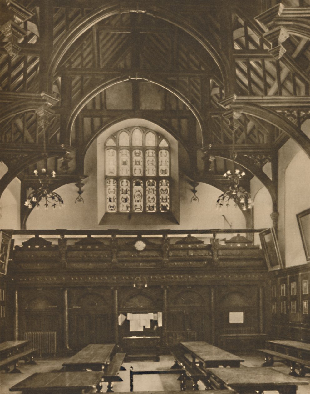 Hall of Greys Inn, Where The Comedy of Errors Acted in Shakespeare