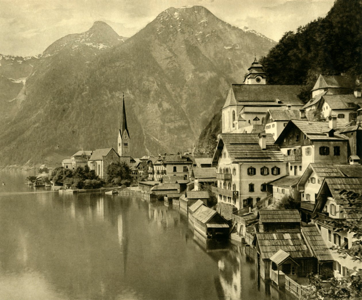 Hallstatt, Oberösterreich, c1935. av Unbekannt