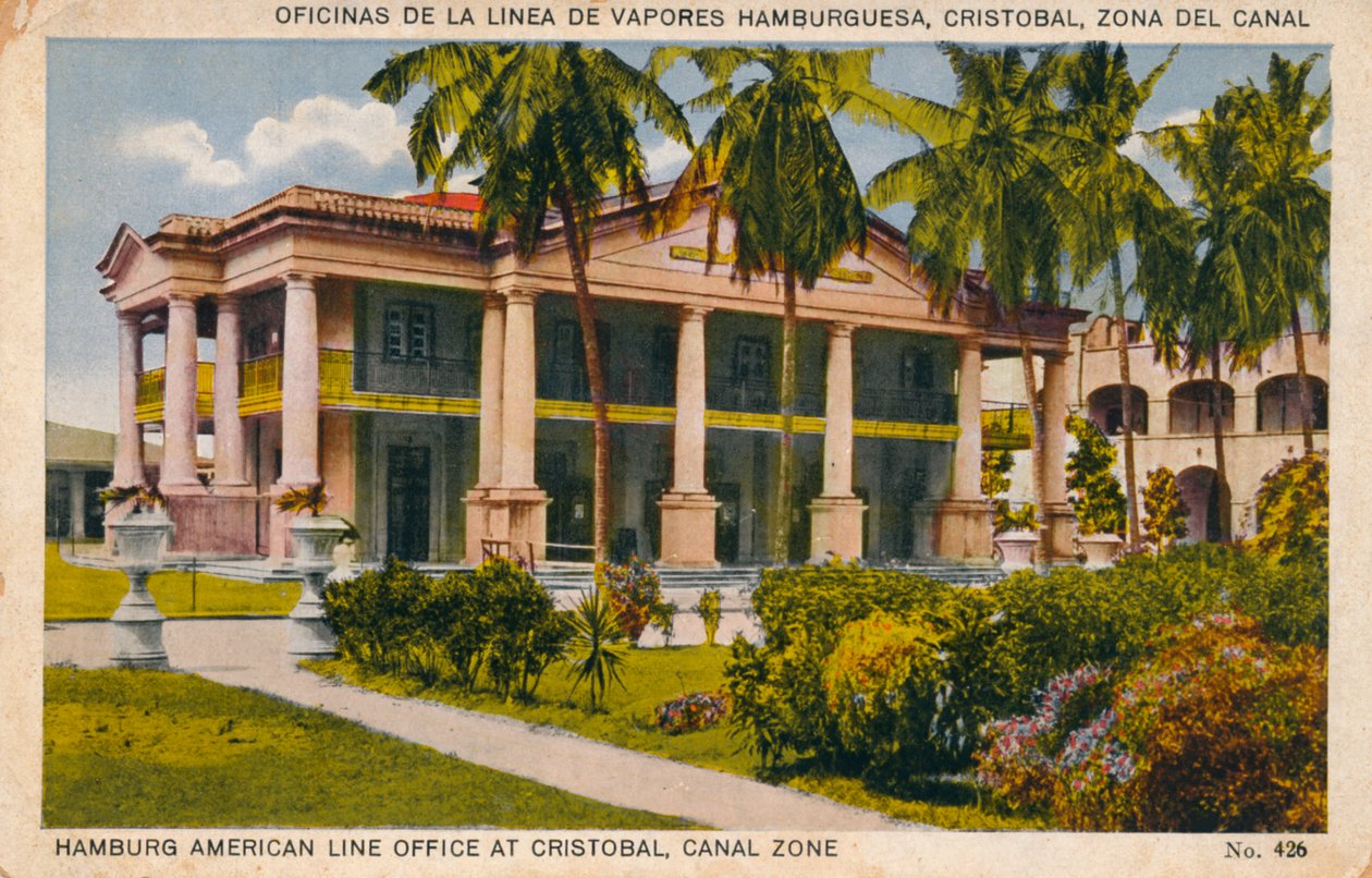 Hamburg American Line Office i Cristobal, Canal Zone, c1920-talet av Unbekannt