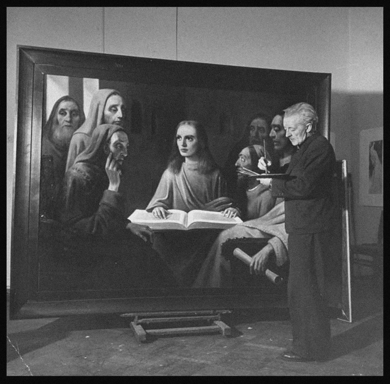 Han van Meegeren målar Jesus bland läkarna, 1945 av Unbekannt