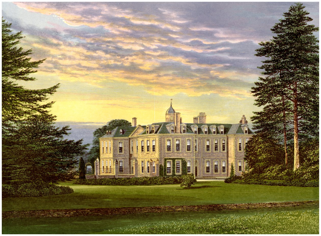 Hanbury Hall, Worcestershire, hem för familjen Vernon, c1880 av Unbekannt