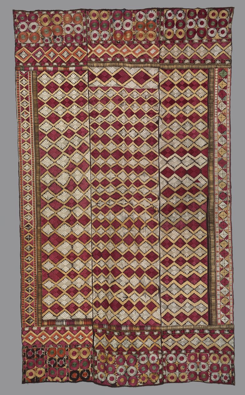 Hängande Phulkari arbete, ca. 1875-1900. av Unbekannt
