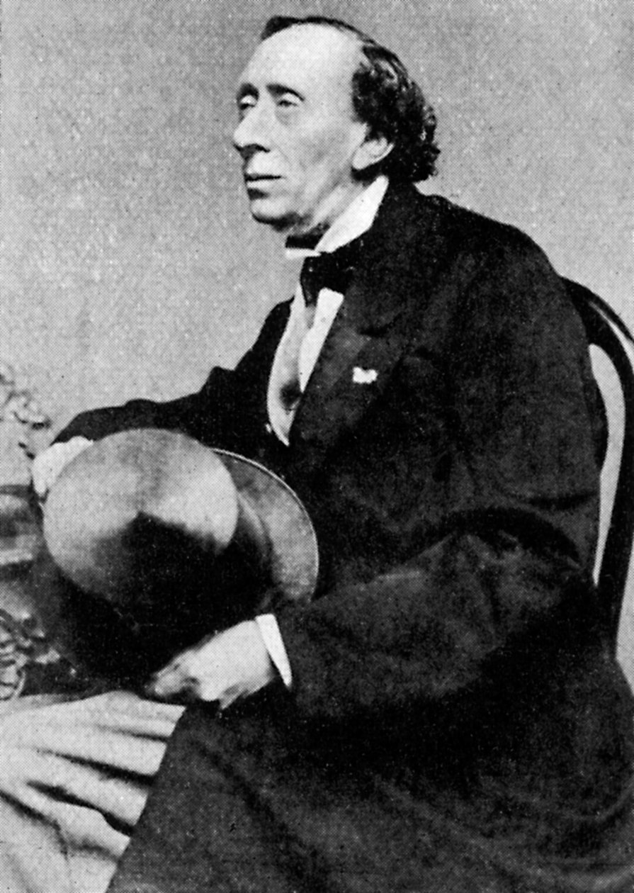 Hans Christian Andersen, dansk författare och poet, mitten av 1800-talet av Unbekannt