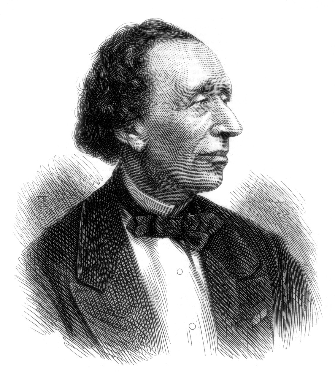 Hans Christian Andersen, dansk poet och sagoförfattare, 1875 av Unbekannt