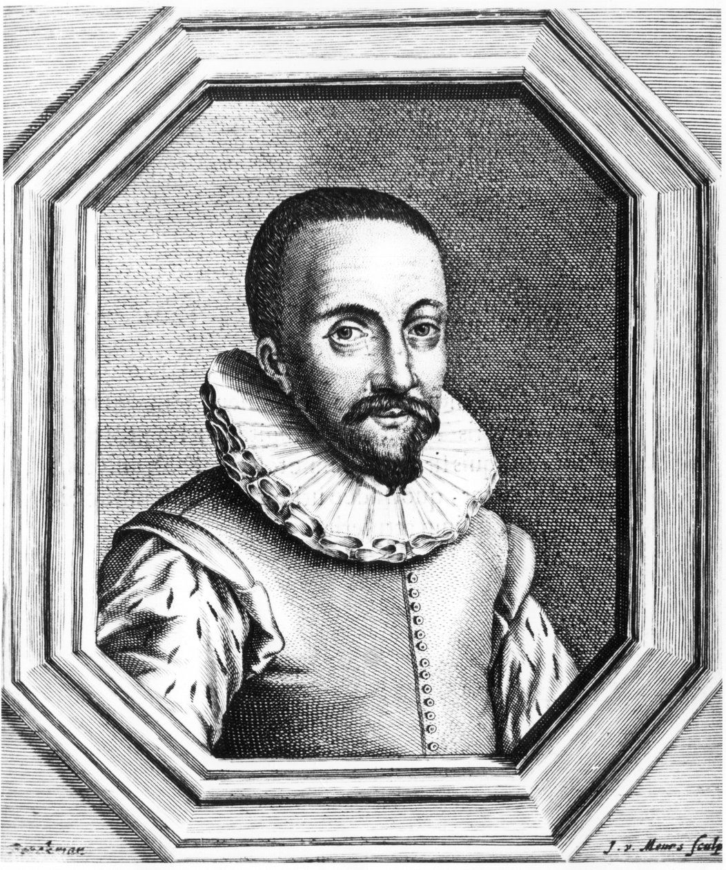 Hans Lippershey, holländsk optiker krediterad för upptäckten av teleskopet, 1655 av Unbekannt