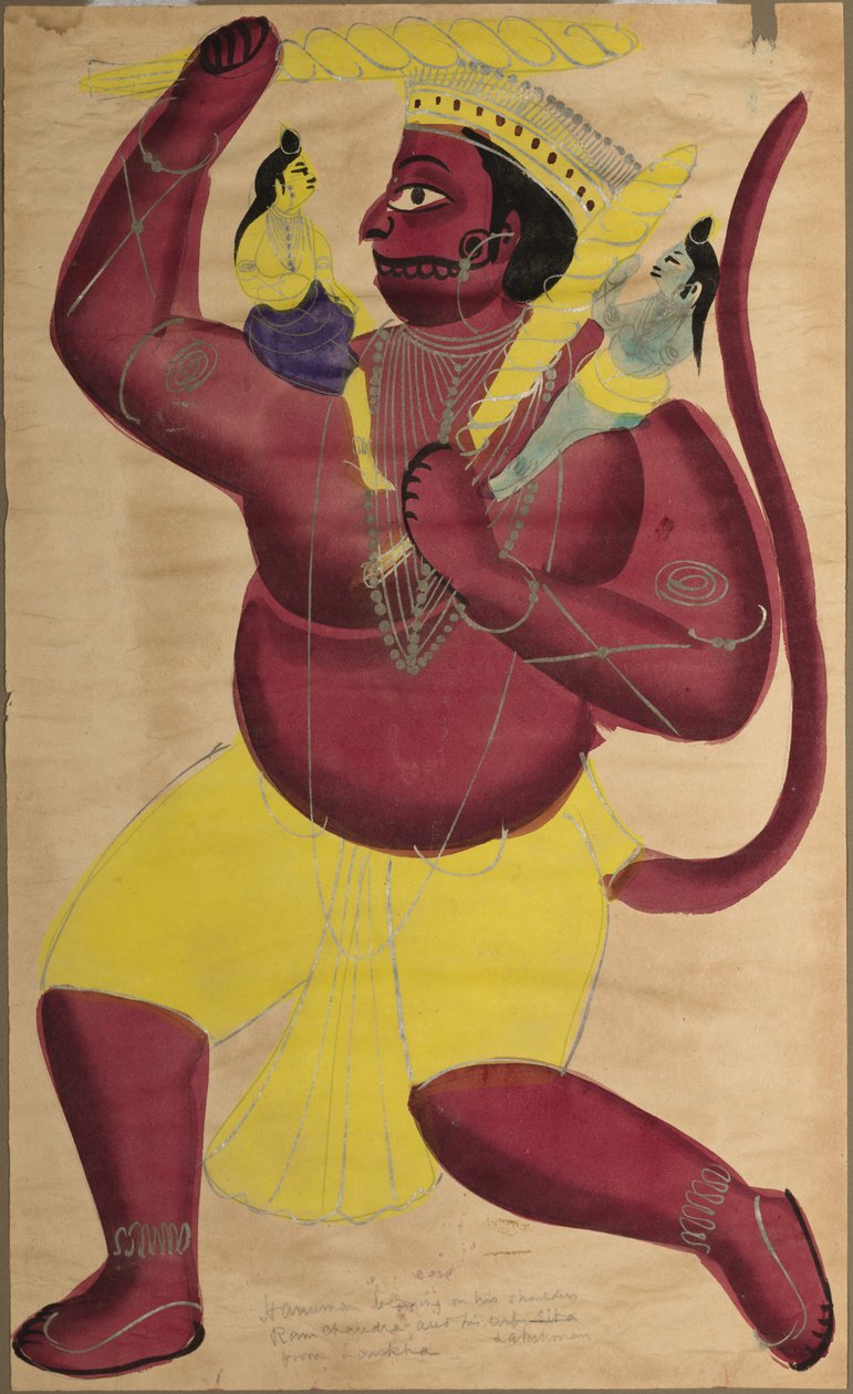 Hanuman, c. 1880. av Unbekannt