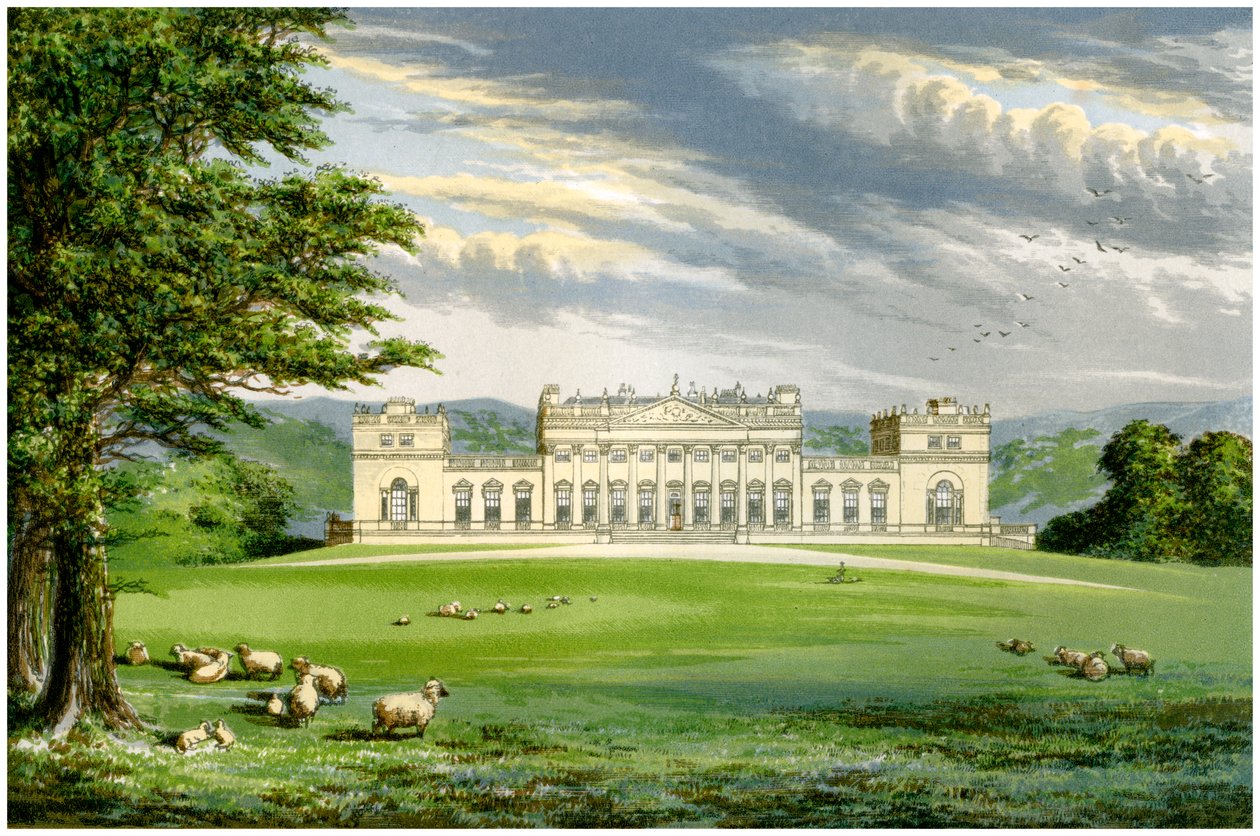 Harewood House, Yorkshire, hem för Earl of Harewood, c1880 av Unbekannt