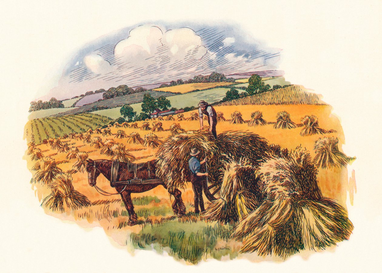 Skörd i Tolpuddle, 1824, 1934 av Unbekannt
