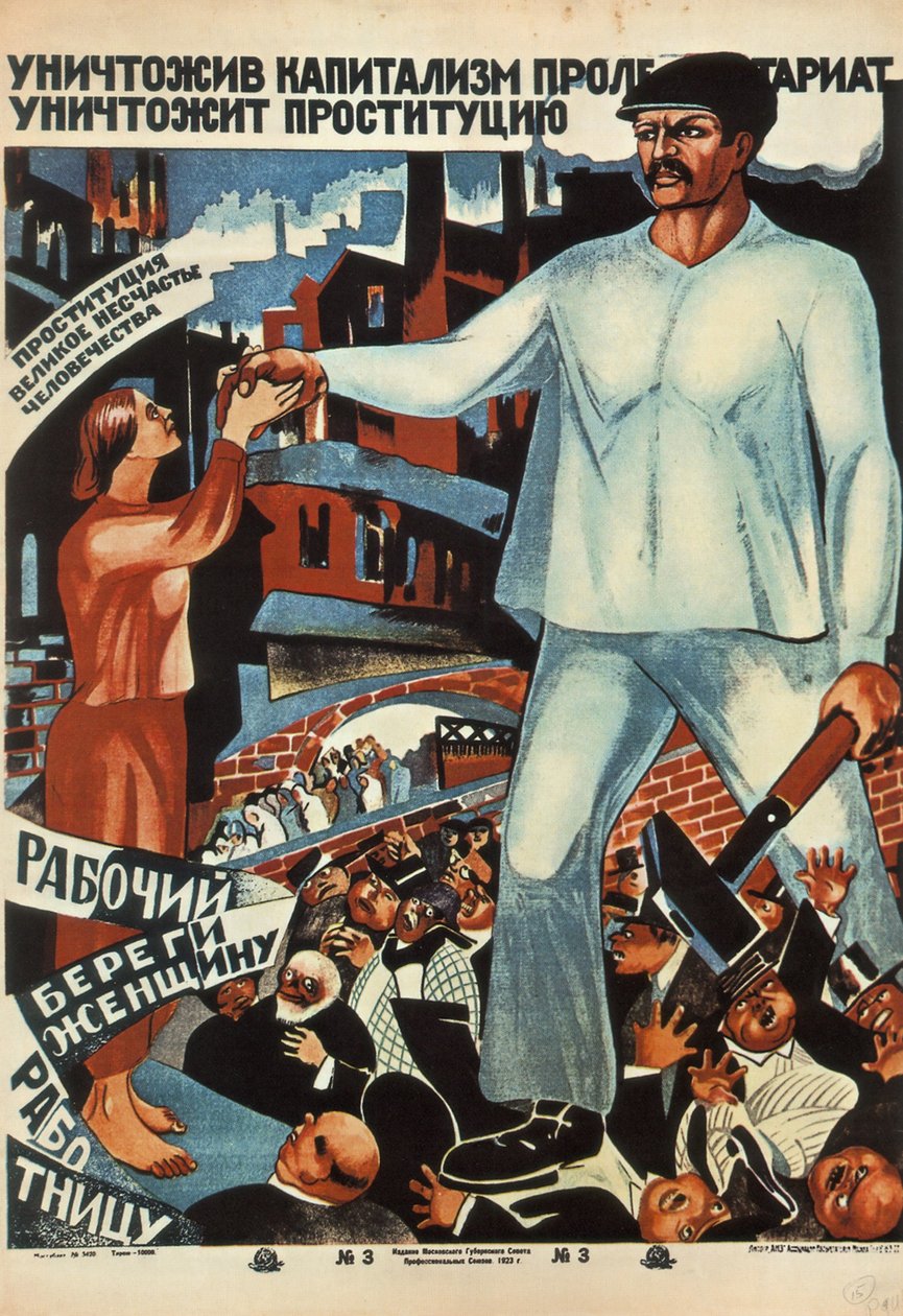 Efter att ha förstört kapitalismen kommer proletariatet att avskaffa prostitution!, 1923 av Unbekannt