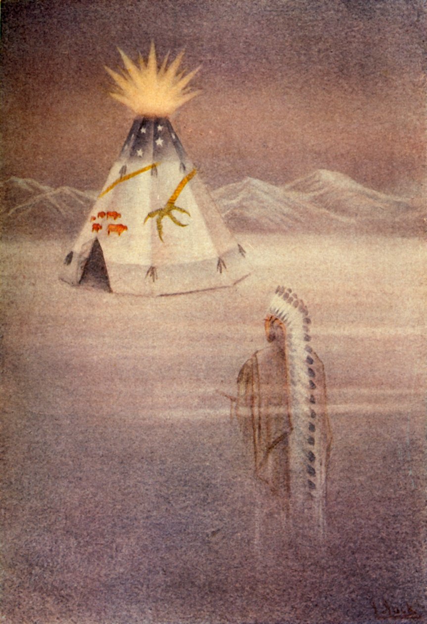 "Han beskrev en stor tipi", 1914. av Unbekannt