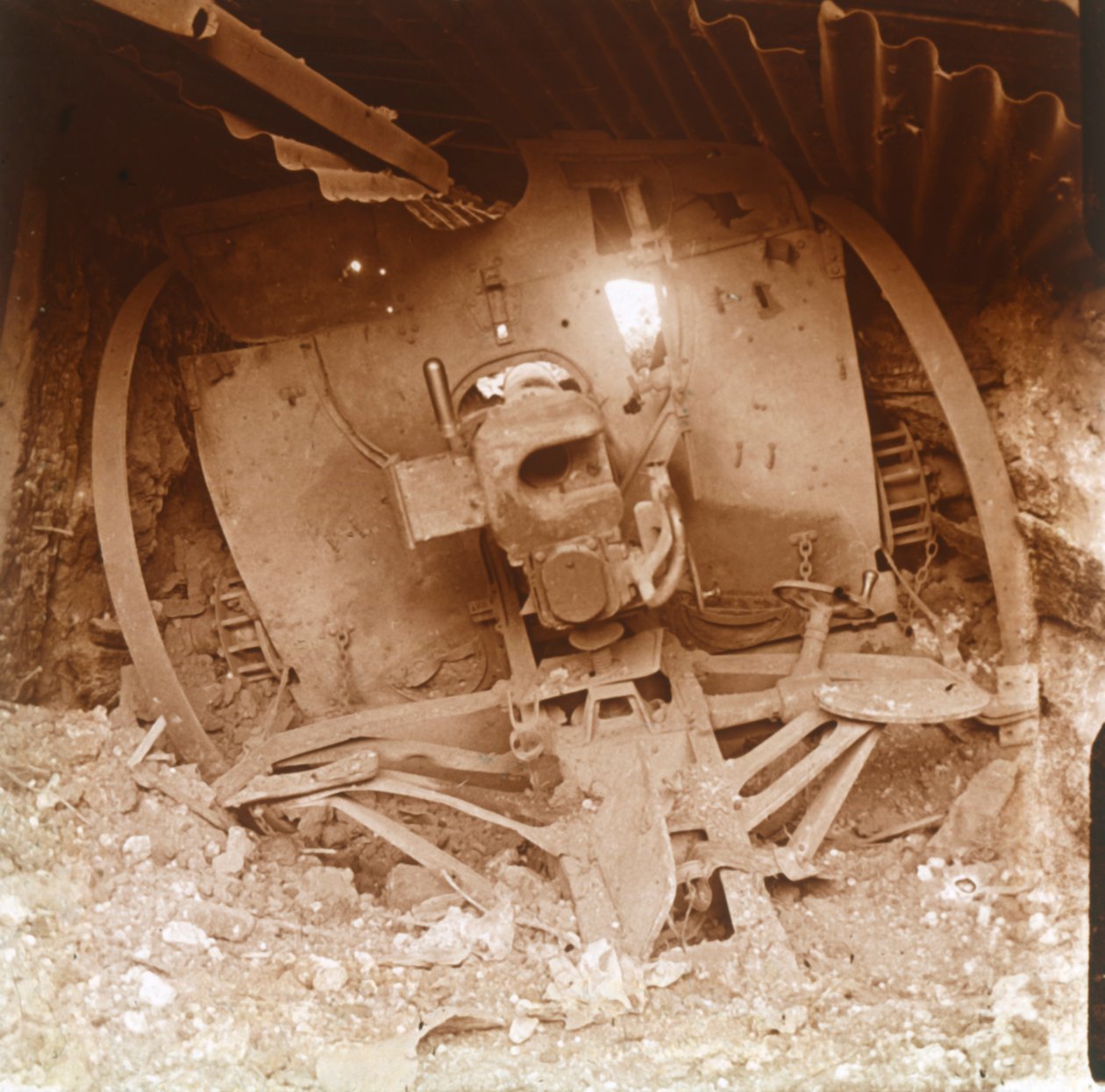 Tungt artilleri, Somme, norra Frankrike, 1916. av Unbekannt