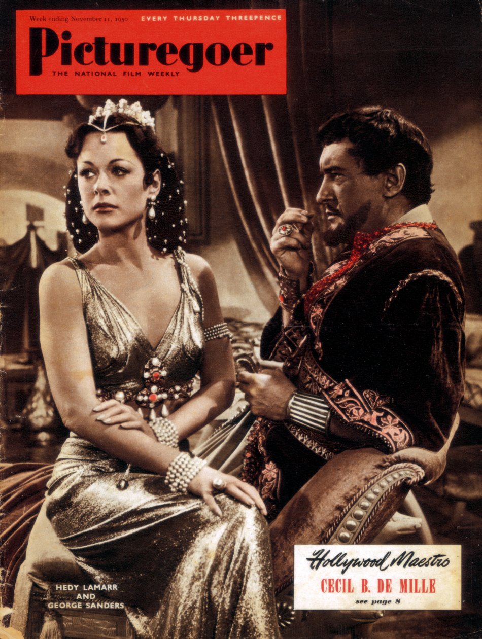 Hedy Lamarr 1914-2000 och George Sanders 1906-1972, skådespelare, 1950 av Unbekannt