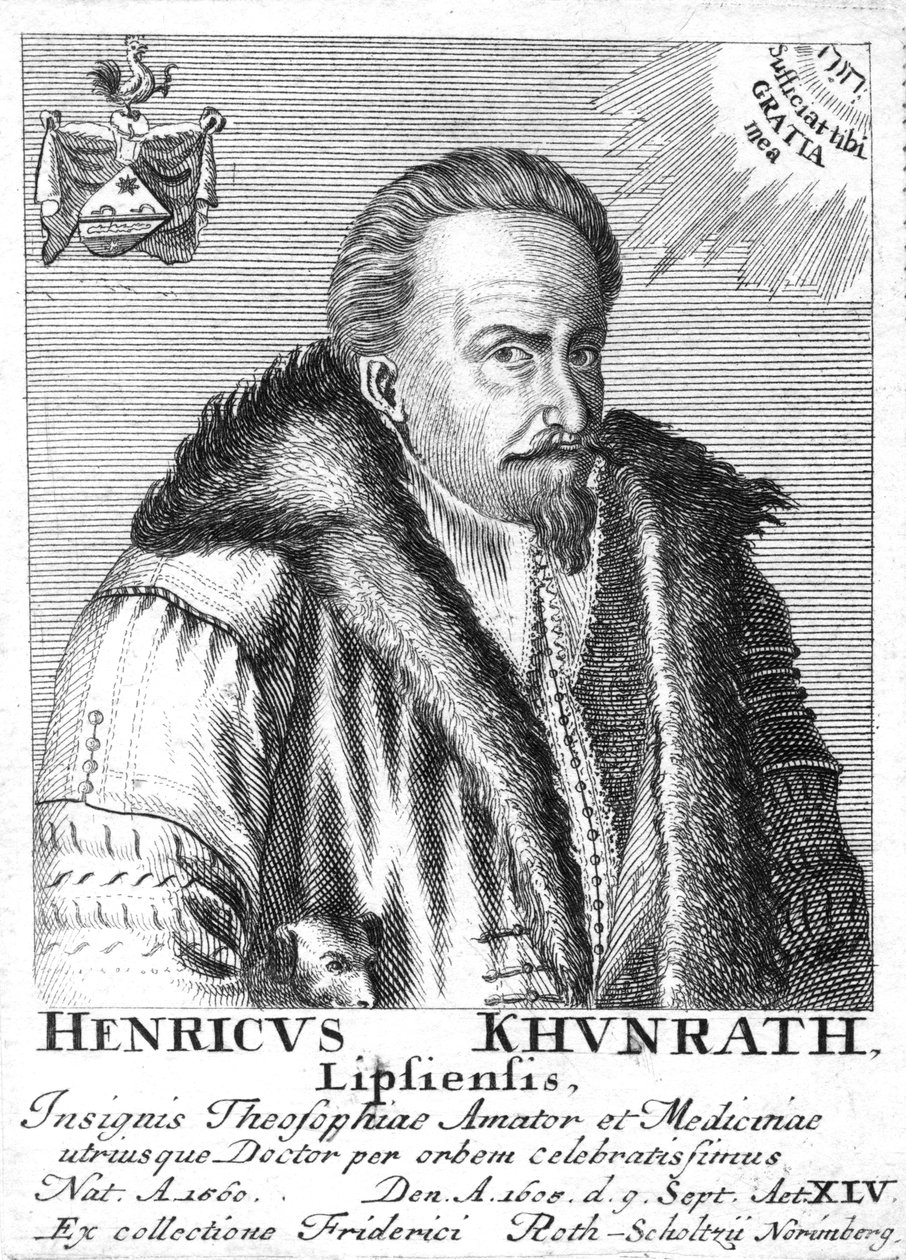 Heinrich Khunrath, tysk kemist och alkemist, 1725 av Unbekannt