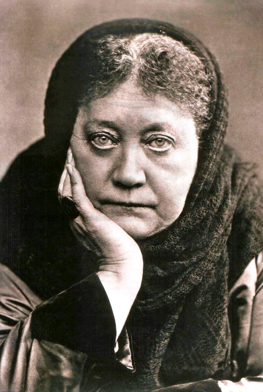 Helena Blavatsky, rysk författare och grundare av teosofin, 1889 av Unbekannt