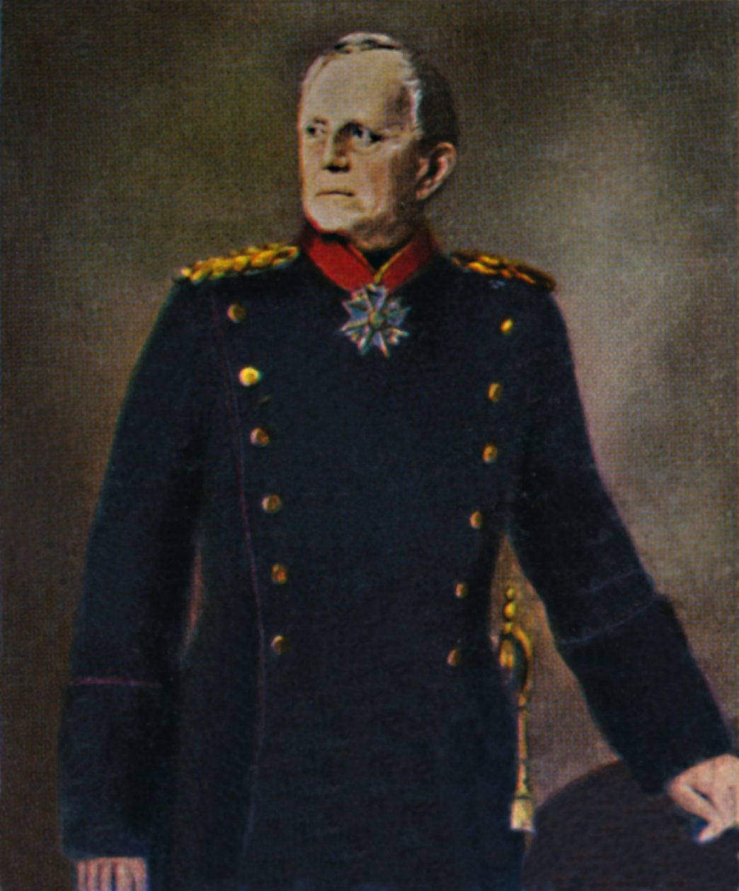 Helmuth von Moltke 1800-1891. - Målning av Lenbach, 1934. av Unbekannt