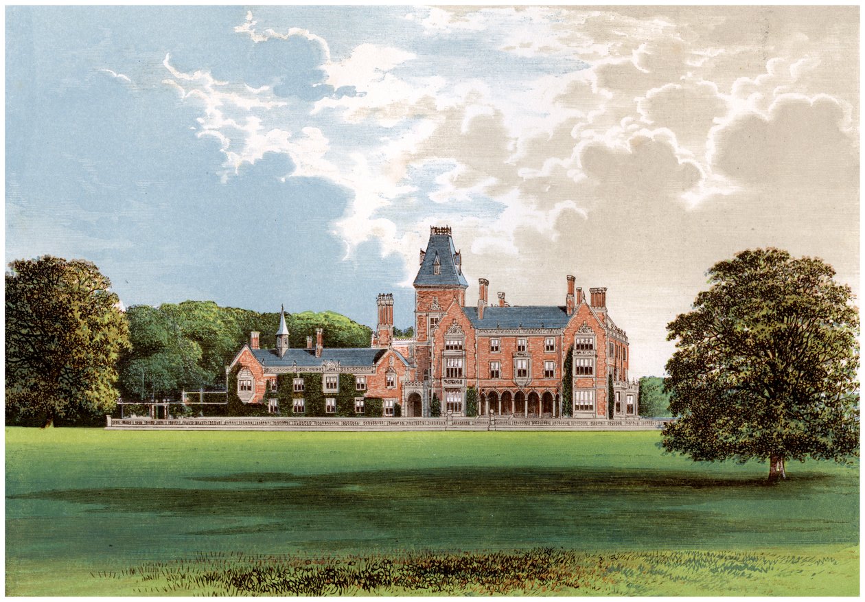 Hemsted Park, nära Staplehurst, Kent, hem för Viscount Cranbrook, c1880 av Unbekannt