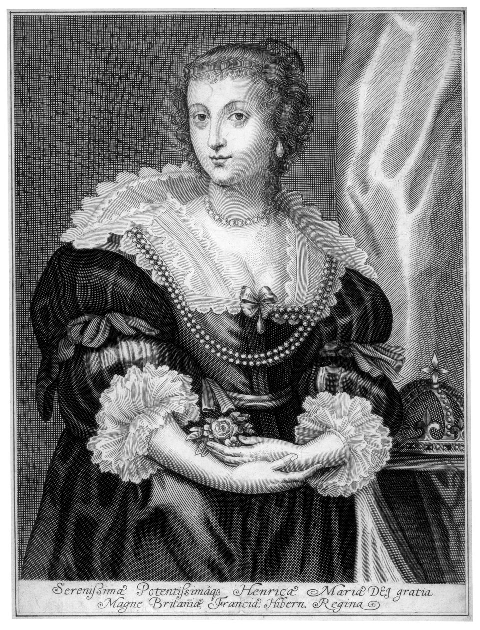 Henrietta Maria av Frankrike, drottningkonsort till kung Charles I av England av Unbekannt