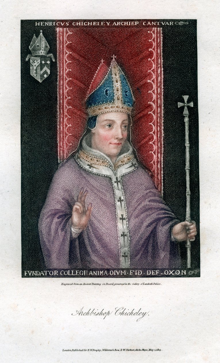 Henry Chicheley, ärkebiskop av Canterbury, 1805 av Unbekannt