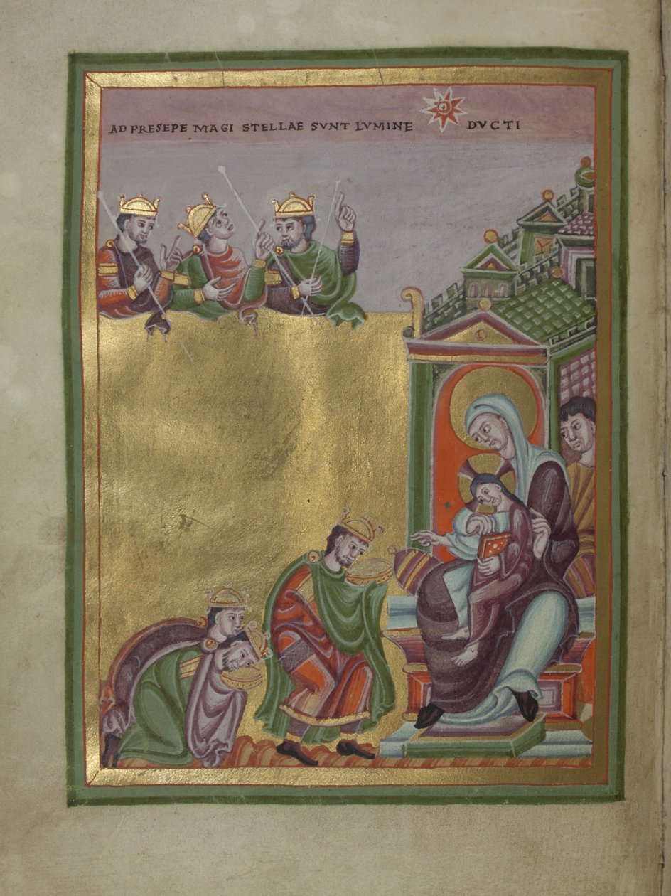 Henrik III, den helige romerske kejsaren Evangelarium för Henrik III, 10391043 av Unbekannt