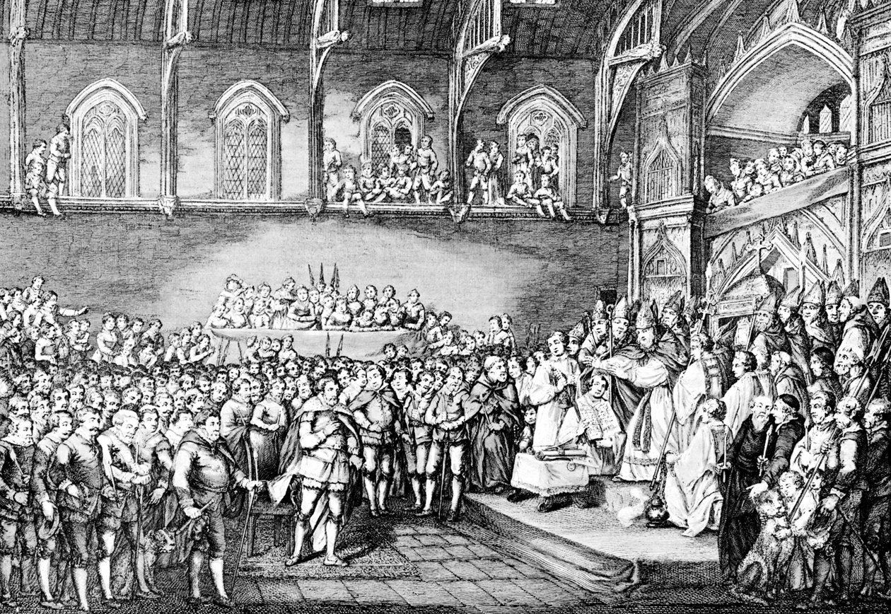 Henrik III förnyade Magna Carta 1253 1905 av Unbekannt