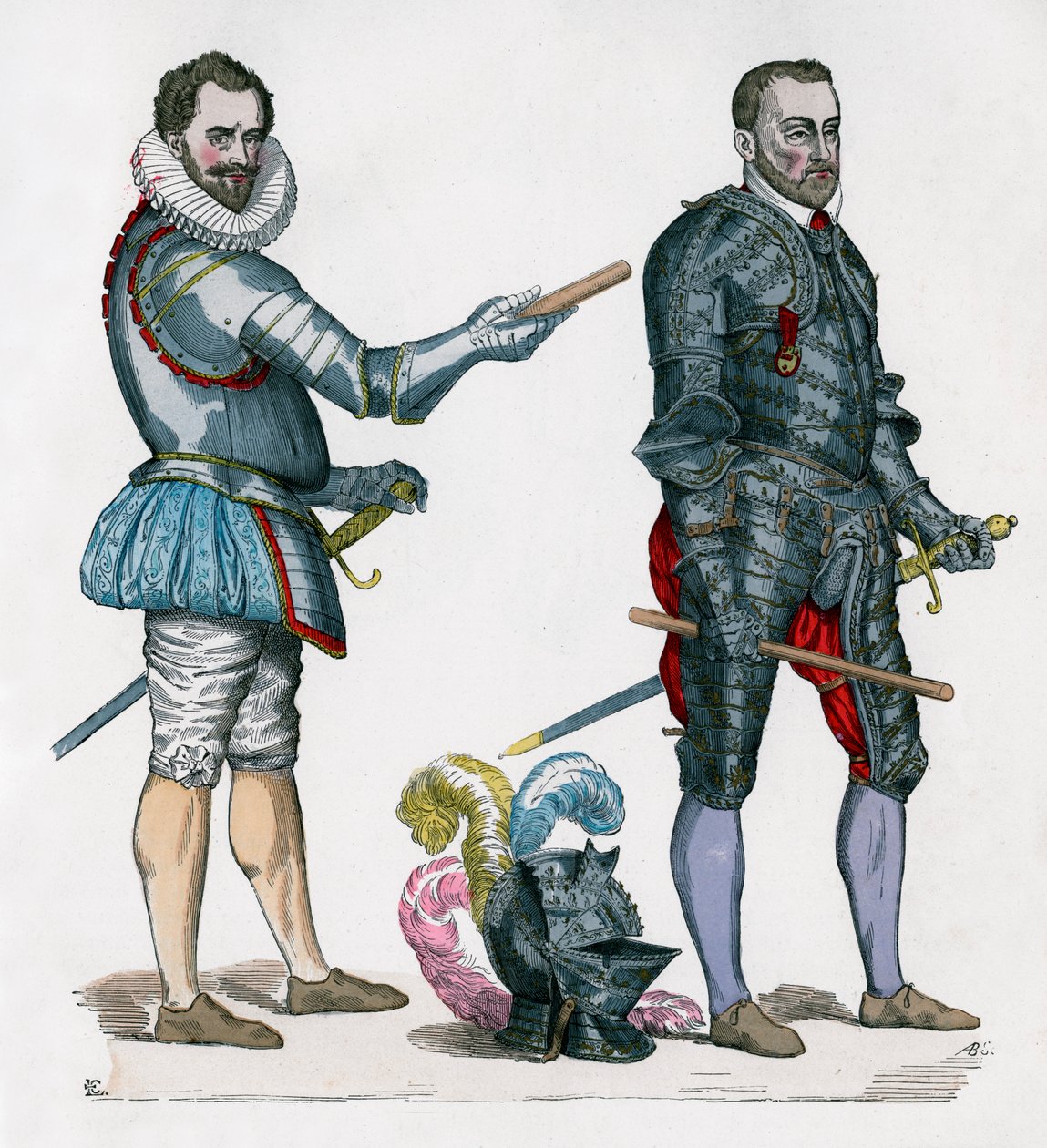 Henry I, hertig av Guise, 1580, och Francis de Montmorency, 1576 1882-1884 av Unbekannt