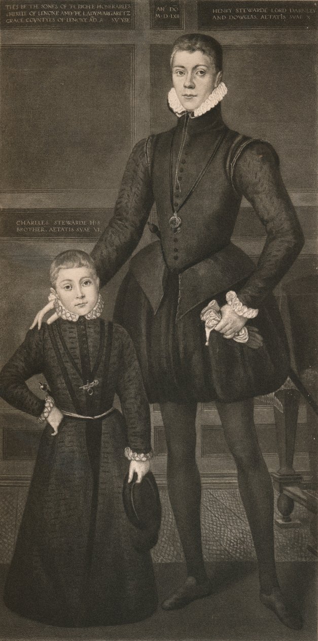 Henry Lord Darnley och hans bror Charles, c1500-talet, 1904 av Unbekannt