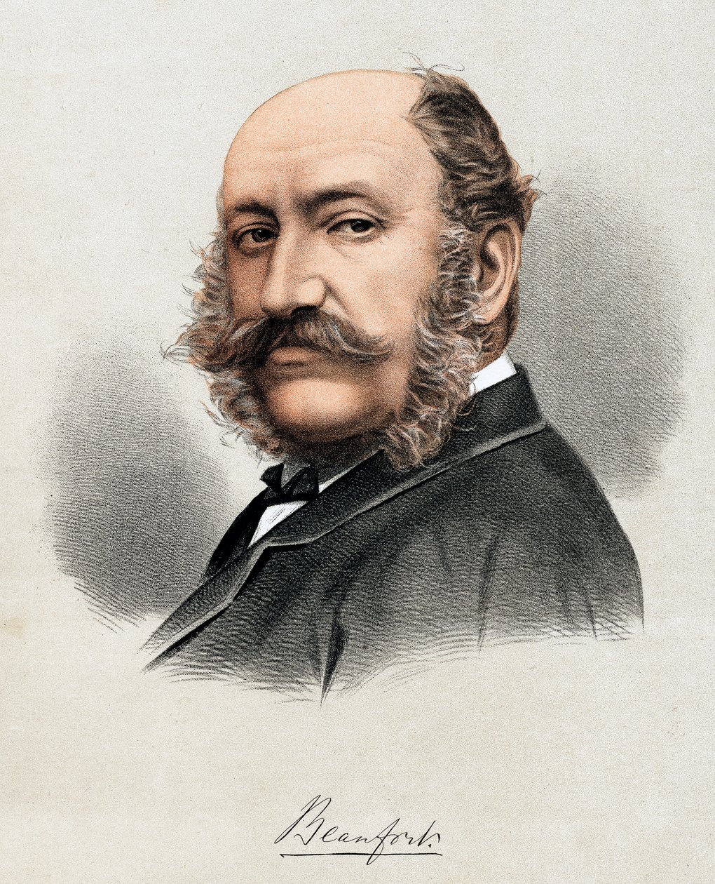 Henry Somerset, 8:e hertig av Beaufort 1824-1899, c1880 av Unbekannt