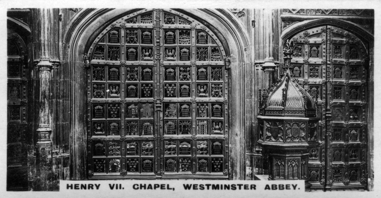 Henry VII Chapel, Westminster Abbey, London, c1920-talet av Unbekannt