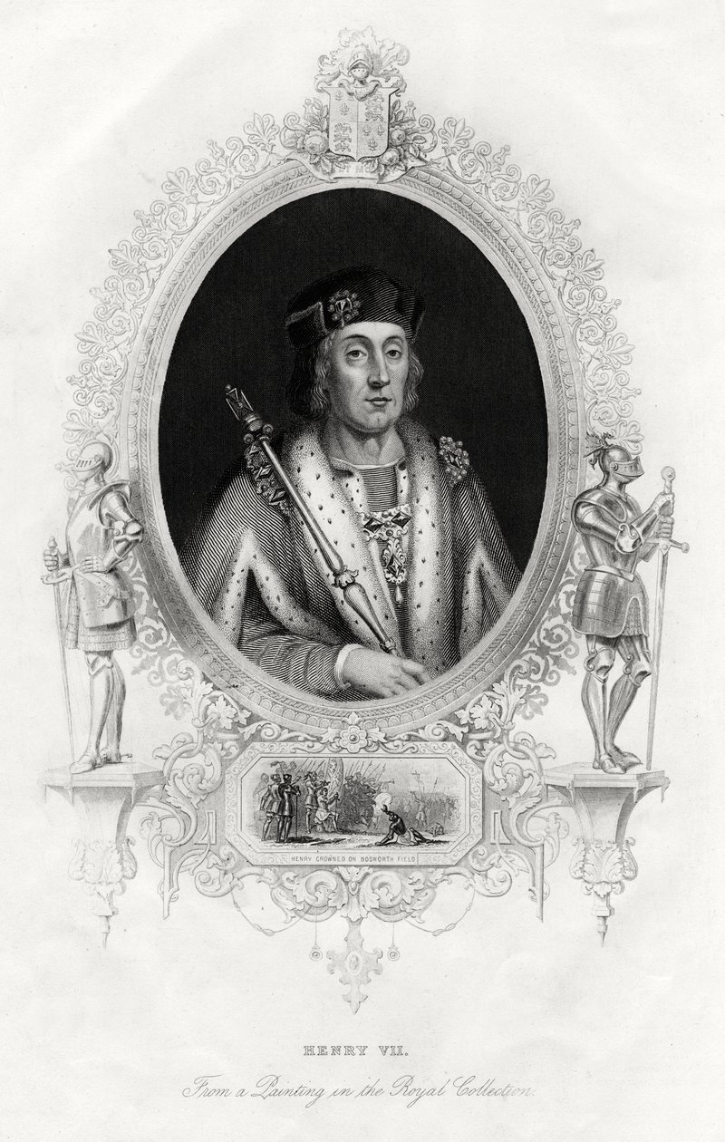 Henry VII, första Tudor-kungen av England, 1860 av Unbekannt