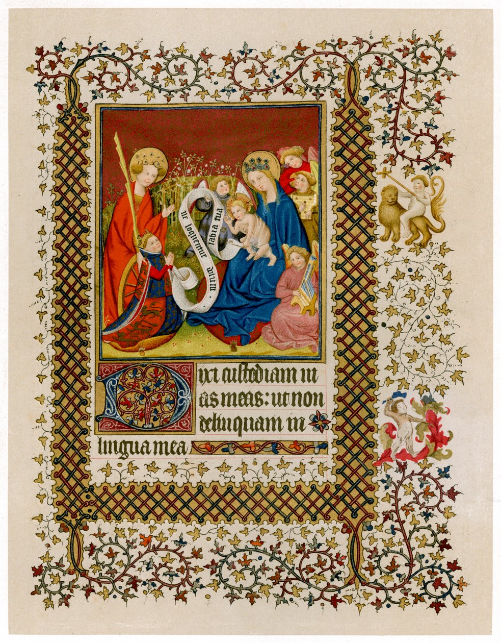 Henrik VI före jungfrun och barnet, c1420 av Unbekannt