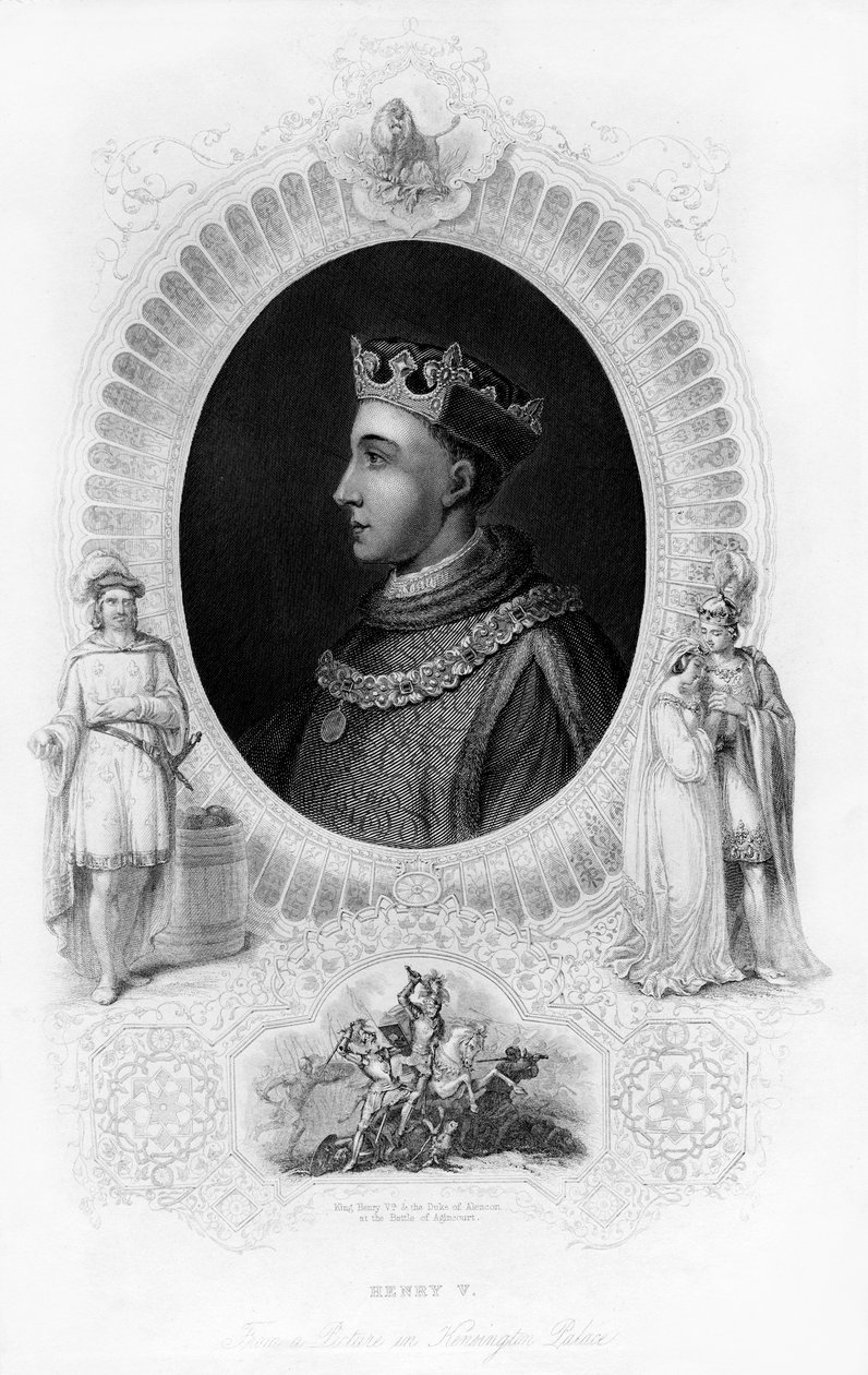 Henrik V, kung av England, c1850 av Unbekannt