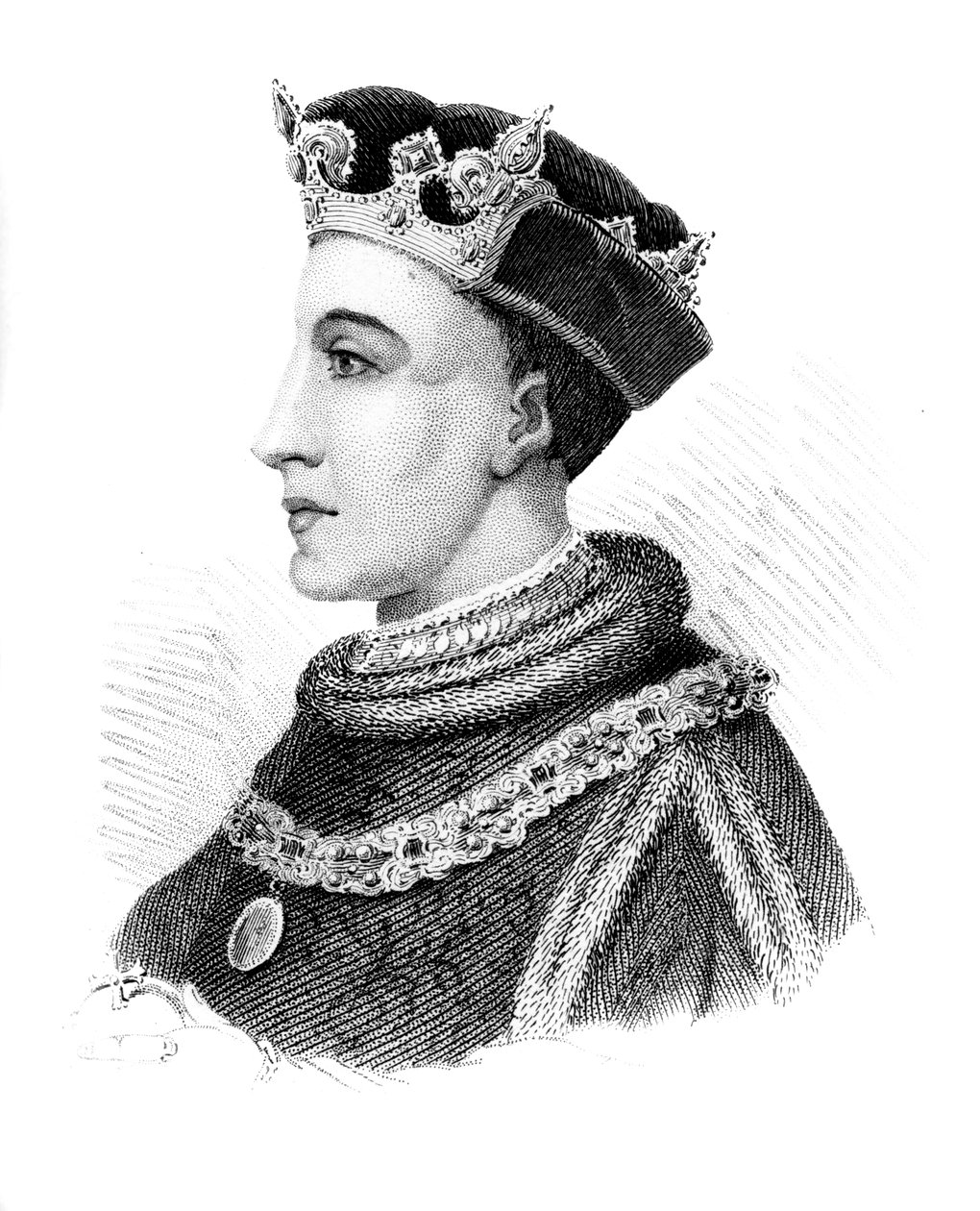 Henrik V, kung av England, c1850 av Unbekannt