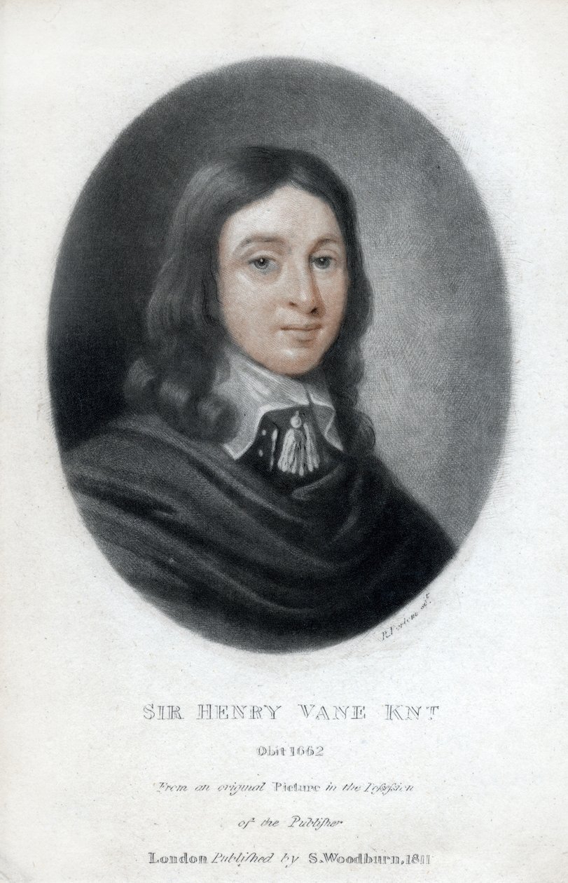Henry Vane den yngre, statsman och parlamentsledamot, 1811 av Unbekannt
