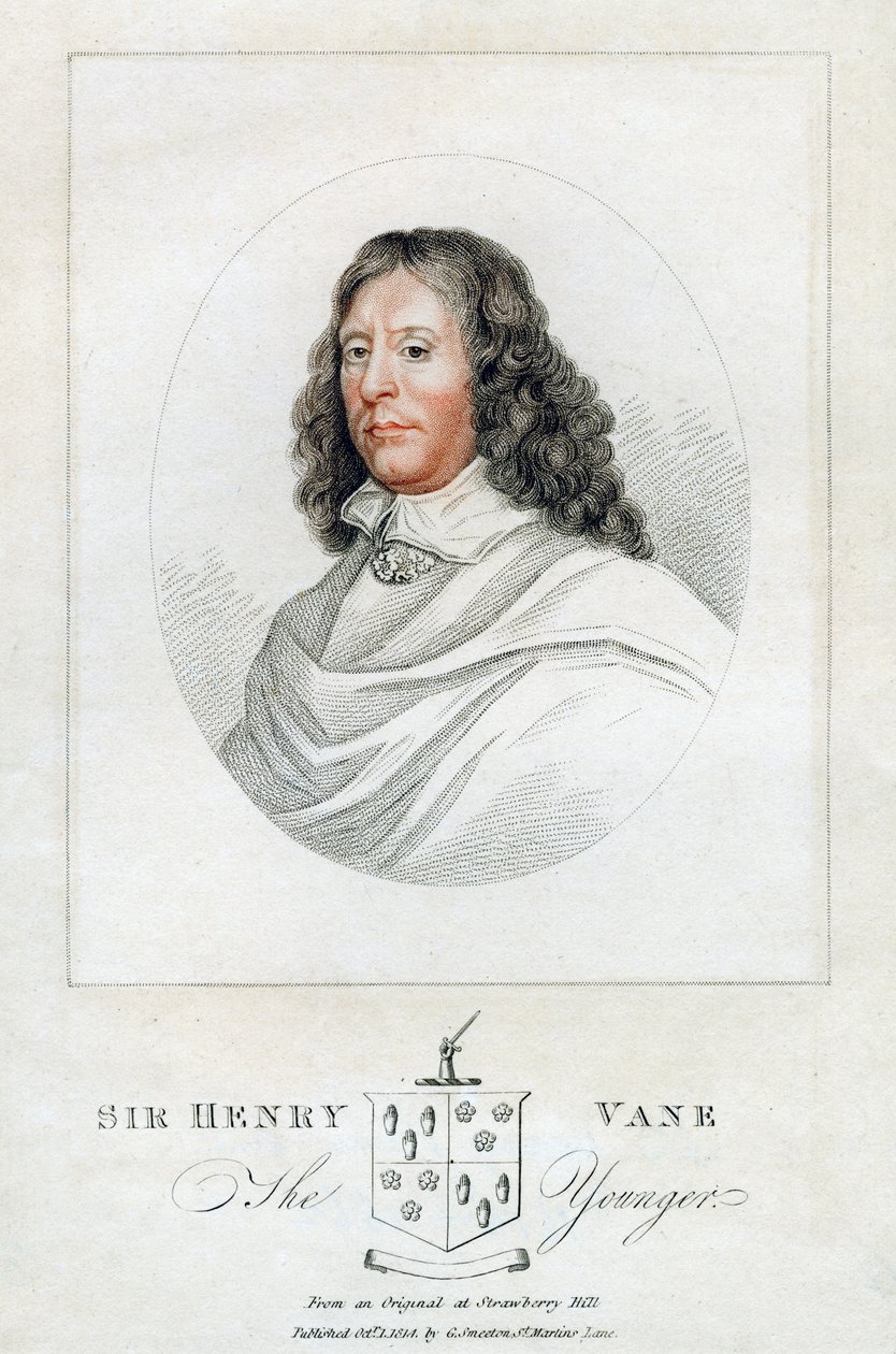 Henry Vane den yngre, statsman och parlamentsledamot, 1814 av Unbekannt