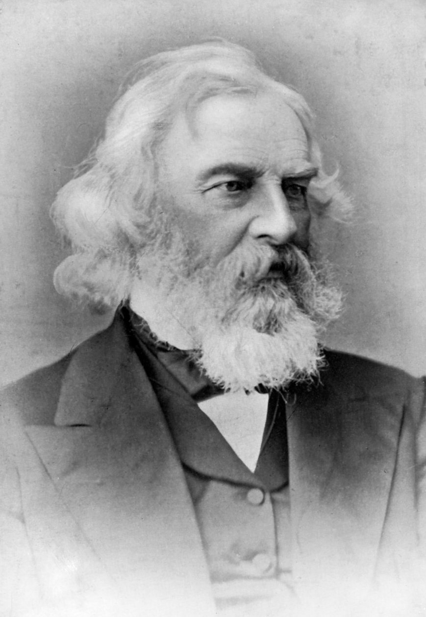 Henry Wadsworth Longfellow, amerikansk poet och lärare, sent 1800-tal av Unbekannt