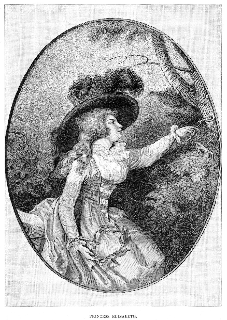 Hennes kungliga höghet prinsessan Elizabeth, 3:e dotter till George III, 1800-talet av Unbekannt