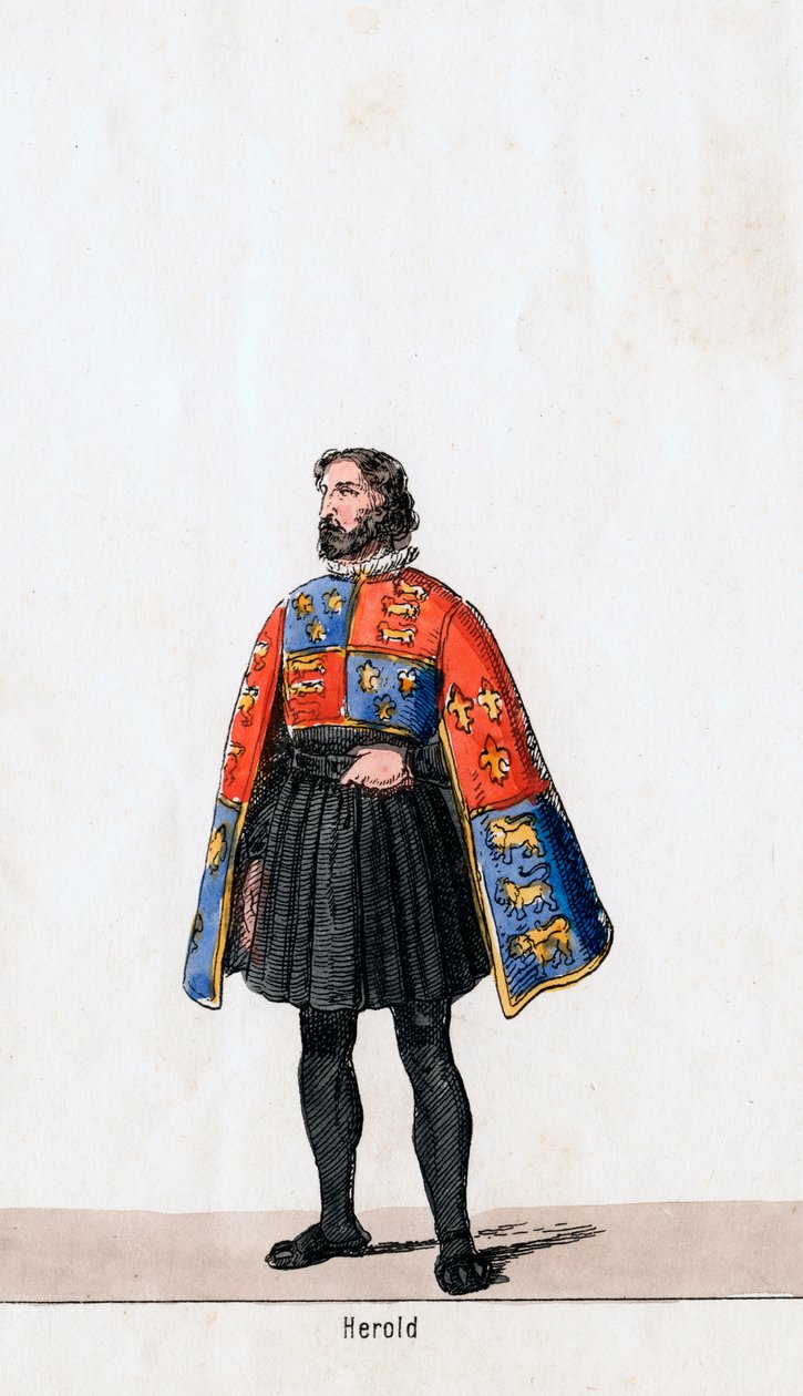 Herald, kostymdesign för Shakespeares pjäs, Henry VIII, 1800-talet av Unbekannt